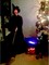 Halloween Lights Mist Maker,Halloween fog Machine Ultrasonic Mist Water Pond Fogger 12 LED Red Yellow and Blue Light Flashes for Halloween Party Decorations and Rockery Fishtank Vase Birdbath Deco